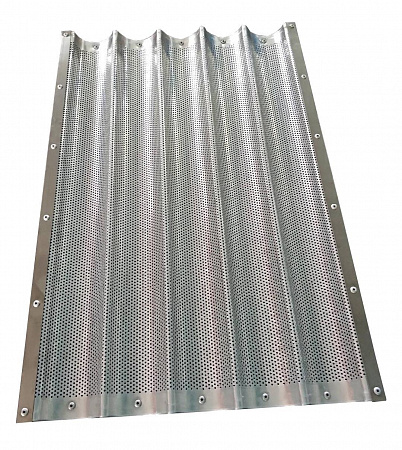 ЛИСТ ДЛЯ БАГЕТ GASTROMIX 5 ВОЛН АЛЮМИНИЙ ТОЛЩИНА 1 ММ 600х400х43